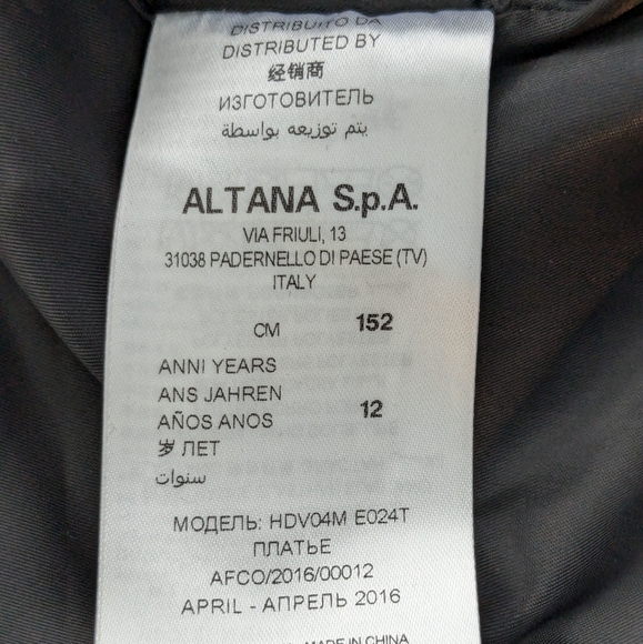 Moschino • Girls Logo Hearts Black Dress - Picture 9 of 9